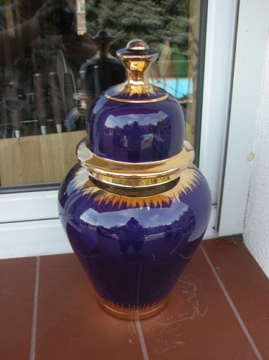 Zdjęcie oferty: stara sygnowana waza amfora złocona 
