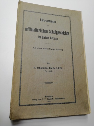 Zdjęcie oferty: Untersuchungen zur mittelalterlichen (...) Breslau