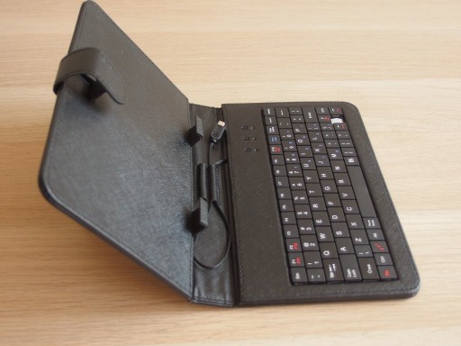 Zdjęcie oferty: mini USB klawiatura do tabletu futerał etui