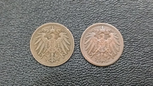 Zdjęcie oferty: 1 Pfennig Cesarstwo Niemcy 1908-9r. A.F.Brąz