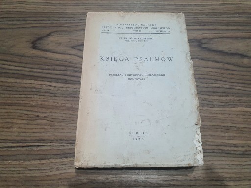 Zdjęcie oferty: Józef Kruszyński - Księga Psalmów