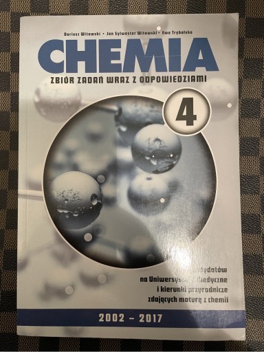 Zdjęcie oferty: Chemia 4 Zbiór zadań wraz z odpowiedziami