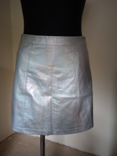 Zdjęcie oferty: Spódniczka krótka, srebrna, New Look, rozm M