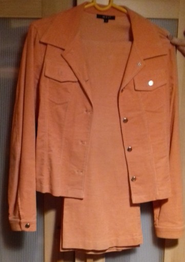 Zdjęcie oferty: Marynarka + spodnie komplet pomarańcz roz. 36