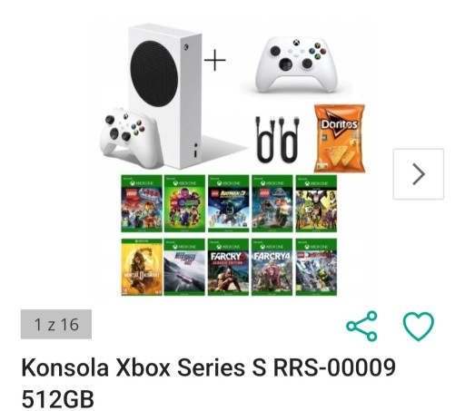 Zdjęcie oferty: Konsola Xbox Series S plus 2 pady i 10 gier Gratis