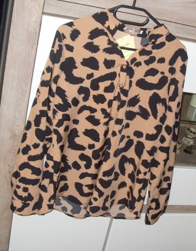 Zdjęcie oferty: Zwiewna Koszula w Panterkę z podwijanym rękawkiem _WEI WEI_ r. L/XL