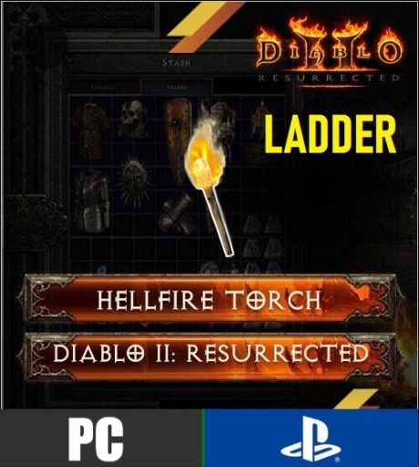 Zdjęcie oferty: D2R Diablo 2 Unid Torch Pochodnia LADDER S6 PC PS