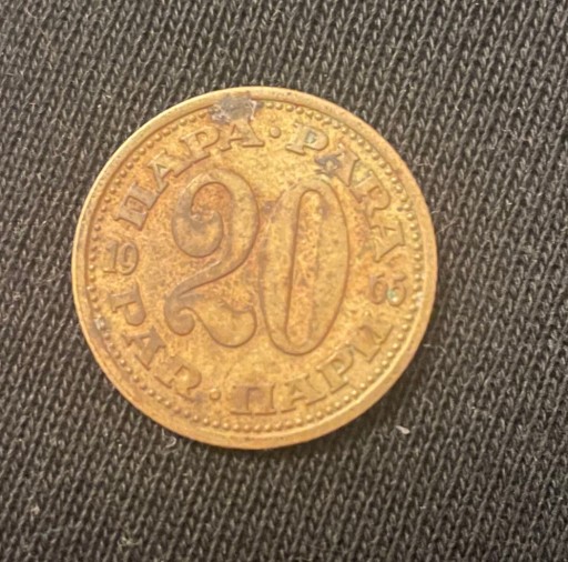 Zdjęcie oferty: 20 para 1965 Jugosławia moneta