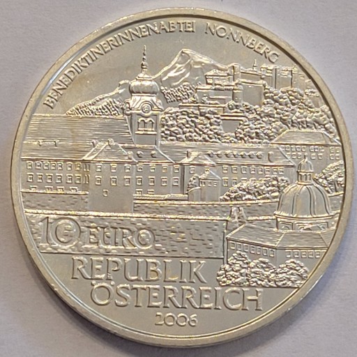 Zdjęcie oferty: Austria 10 euro, 2006 Opactwo Nonnberg (512)