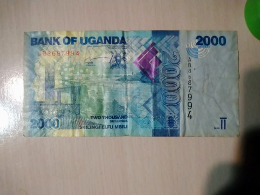 Zdjęcie oferty: Banknot 2000 szylingow Uganda