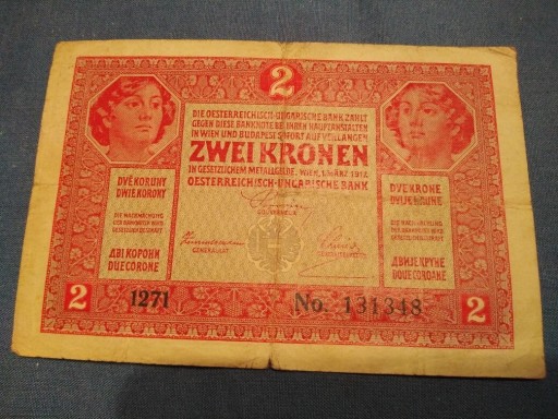 Zdjęcie oferty: 2 korony Austro Węgry 1917