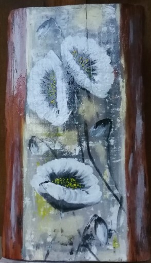Zdjęcie oferty: Kwiaty na desce akryl 