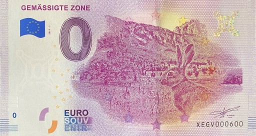 Zdjęcie oferty: Banknot 0 Euro - Gemassigte Zone 2019