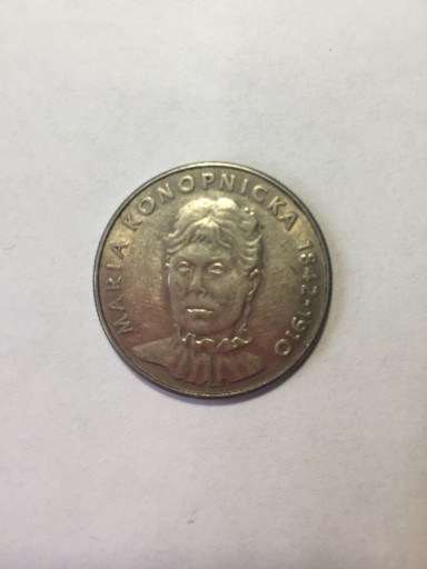 Zdjęcie oferty: 20zł 1978 M.KonopnickaCuNi,śr.29mm,w.10,15g,UNC