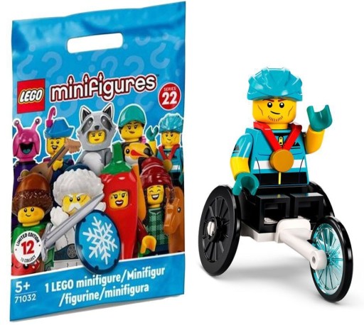 Zdjęcie oferty: LEGO minifigures seria 22 71032 zawodnik na wózku