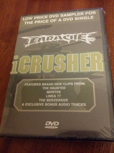 Zdjęcie oferty: Icrusher earache live metal  DVD 2001 nowa w folii