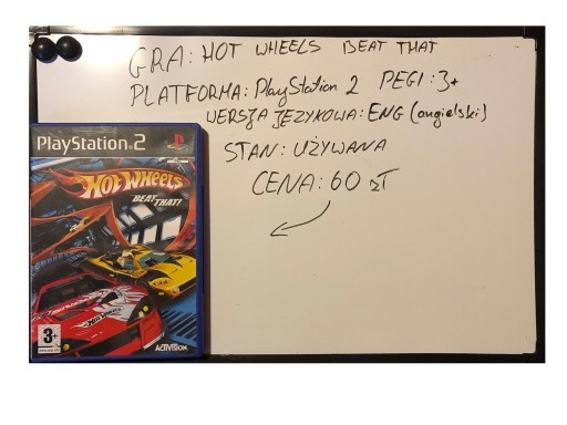 Zdjęcie oferty: Hot Wheels Beat That PS2 (Unikat)
