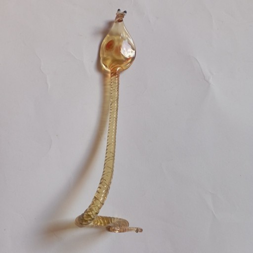 Zdjęcie oferty: Figurka szklana wąż kobra