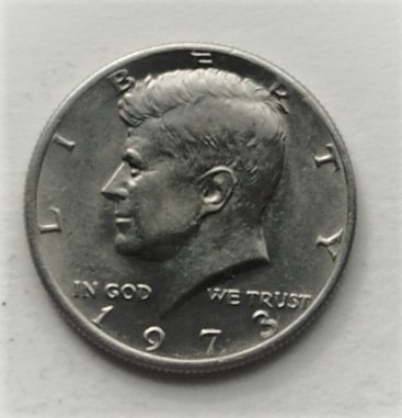 Zdjęcie oferty: 1/2 dolar 1973 bzm half dollar Kennedy Stan!