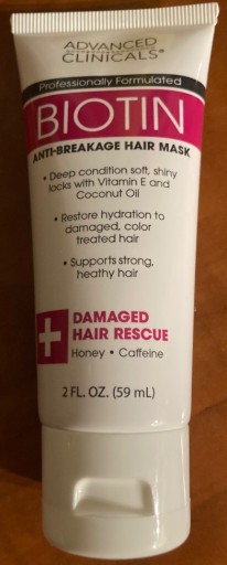 Zdjęcie oferty: Advanced Clinicals, Biotin, maseczka do włosów