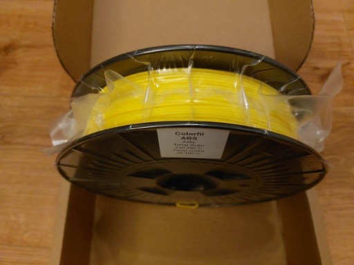 Zdjęcie oferty: Filament ABS- żółty; 0,5kg szpula; do druku 3D