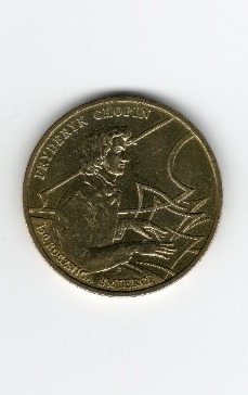 Zdjęcie oferty: 2 zł 1999 – Fryderyk Chopin (1810–1849)