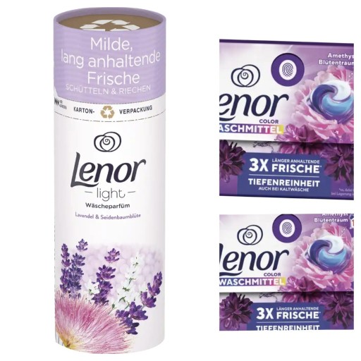 Zdjęcie oferty: Zestaw Lenor  kapsułek 2xcolor Amethyst  i perełk