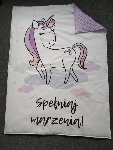 Zdjęcie oferty: Kocyk dziecięcy, bawełna premium + minky, 100x135