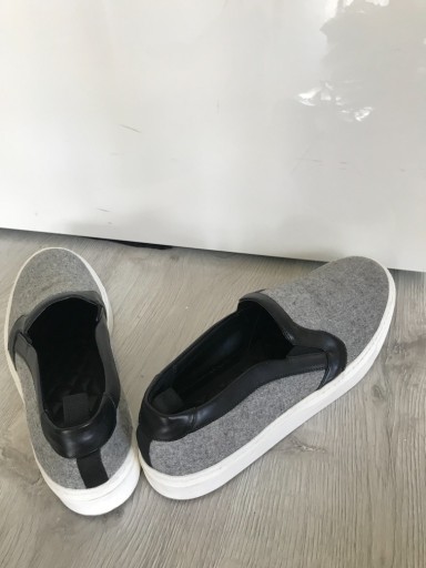 Zdjęcie oferty: zara slip on trampki szare tenisówki 40 