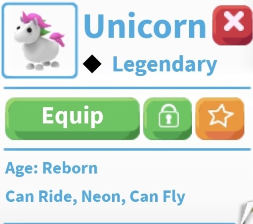 Zdjęcie oferty: adopt me pet unicorn NFR