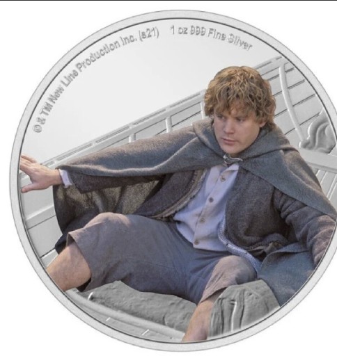 Zdjęcie oferty: Srebrna Moneta The Lord of the Rings: Samwise 2021