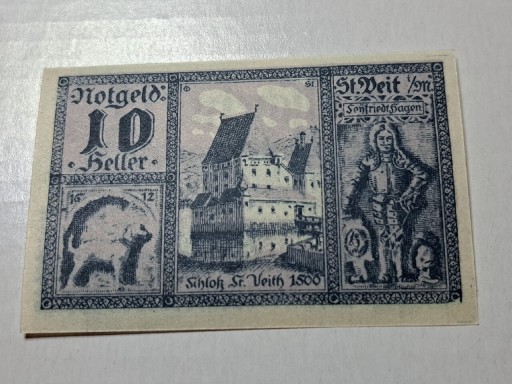 Zdjęcie oferty: NOTGELD VEIT 10 HELLER 1920 AUSTRIA 