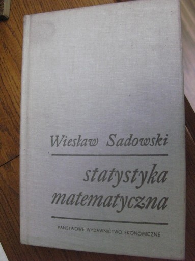 Zdjęcie oferty: STATYSTYKA MATEMATYCZNA Wiesław Sadowski