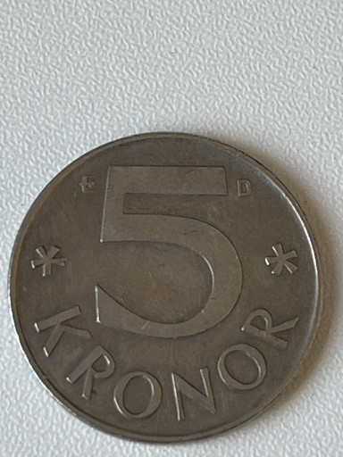Zdjęcie oferty: Moneta kolekcjonerska 5 kronor 1988 rok