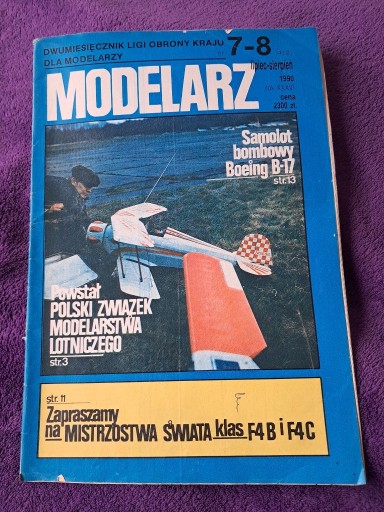 Zdjęcie oferty: Czasopismo Modelarz 7-8/1990