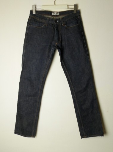 Zdjęcie oferty: Acne Studios Max Raw luksusowe jeansy slim raw 