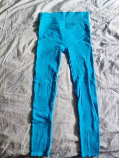 Zdjęcie oferty: Sportowe legginsy niebieskie 38/M NewYorker