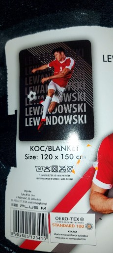 Zdjęcie oferty: Nowy Koc Robert Lewandowski.