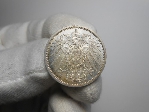 Zdjęcie oferty: Niemcy 1 Marka 1914 , MENNICZA srebro, oryginał !