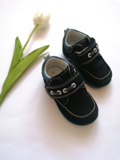 Zdjęcie oferty: Granatowe buty chodaki na rzepy unisex BARTEK 19