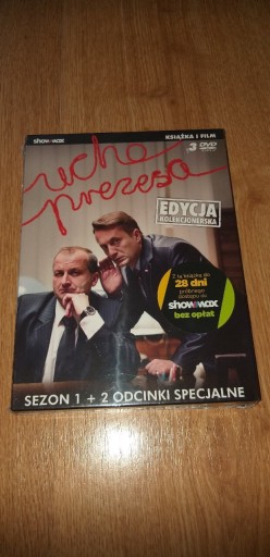 Zdjęcie oferty: Ucho prezesa Sezon 1 +2 odcinki specjalne nowe