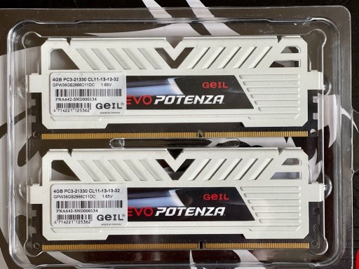 Zdjęcie oferty: DDR3 GEIL EVO POTENZA 2x4GB 2666MHz CL11-13-13-32