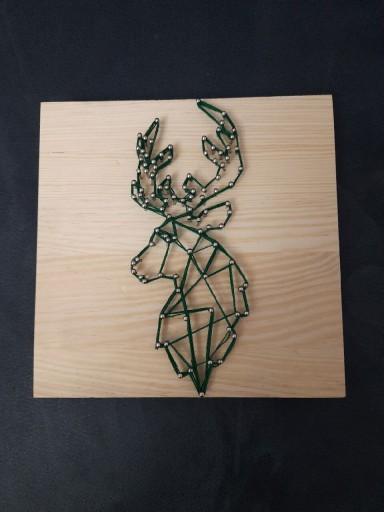 Zdjęcie oferty: Jeleń string art 20x20cm