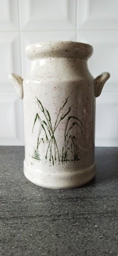 Zdjęcie oferty: Kanka ceramiczna wazon dekoracyjny zdobiony