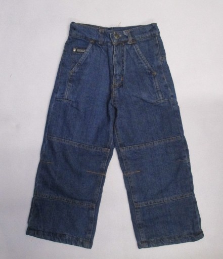 Zdjęcie oferty: Spodnie dżinsowe ocieplane granatowe 98-104