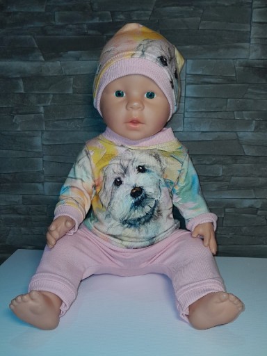 Zdjęcie oferty: Dres z czapką dla lalki 43cm w typie New Born nowy
