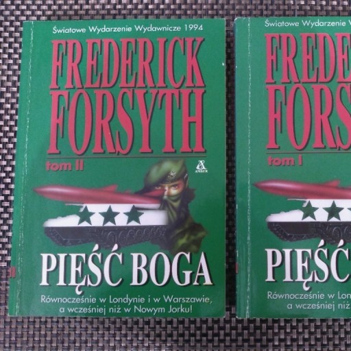 Zdjęcie oferty: PIĘŚĆ BOGA TOM 1 i 2 - F. Forsyth