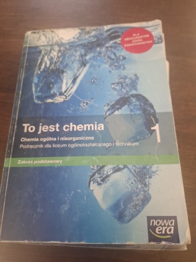 Zdjęcie oferty: To jest chemia 1 Podręcznik zakres podstawowy 