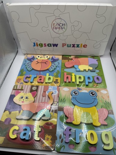 Zdjęcie oferty: Puzzle dla dzieci drewniane w ramce zwierzątka