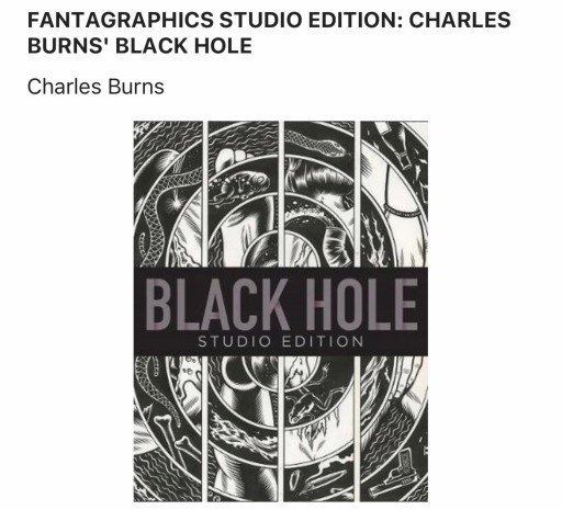 Zdjęcie oferty: Black Hole Studio Edition Charles Burns UNIKAT